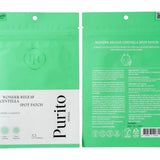 Two green packages of Purito Wonder Releaf Centella Spot Patch with branding and product details.