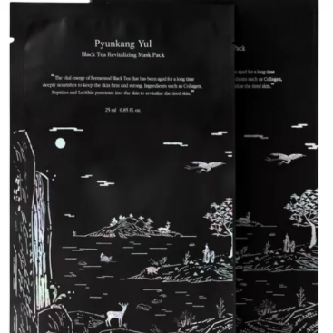 Masque revitalisant au thé noir Pyungkang Yul (1 pièce)