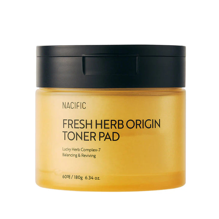 Nacific Fresh Herb Origin Toner Pad jar on a white background