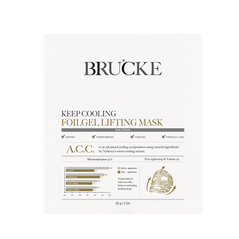 BRUCKE Keep Cooling Foilgel Lifting Mask (25g / 1 PC)